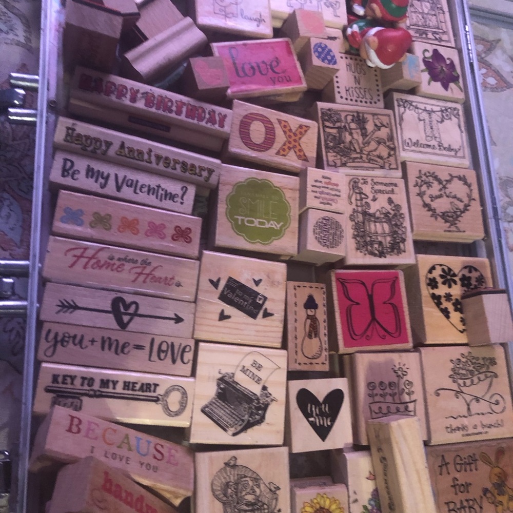 Assorted Decorative Wooden Stamps